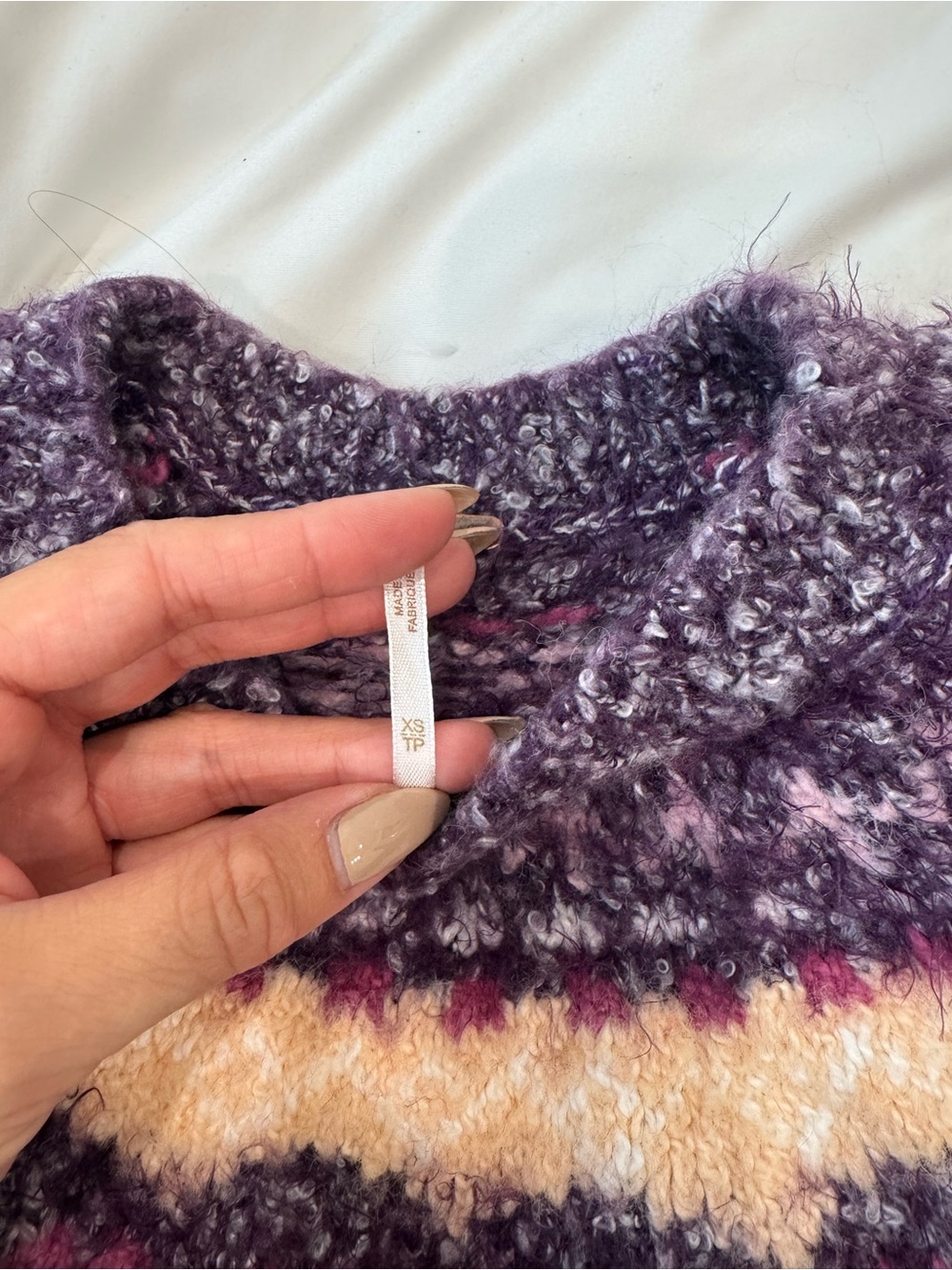 Free People Purple Pullover Sweater - Picture 2 of 2
